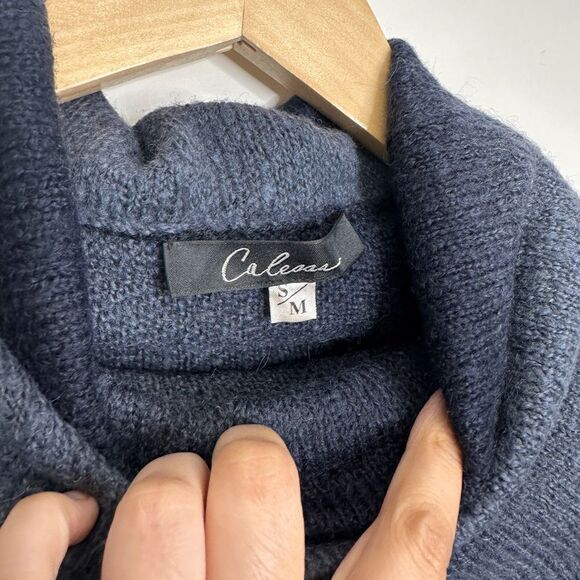 Wool Blend Women’s Blue Cowl Neck Size S/M‎ - Picture 4 of 6